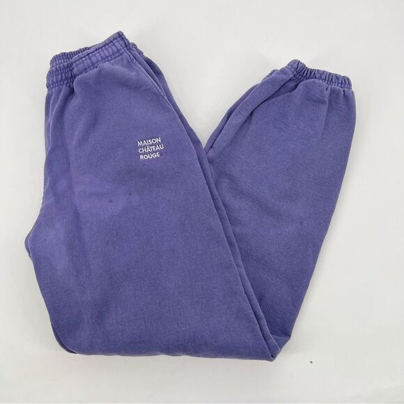 Maison Chateau Rouge Patalon Young Cut Violet Sweatpants Unisex (flaws) L - Picture 4 of 7